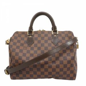 Authentic Louis Vuitton speedy 30 bandouliere damier ebene with strap